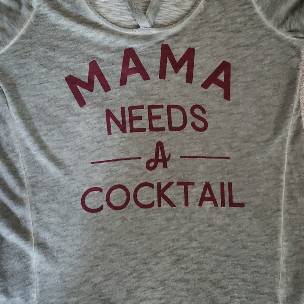 NWOT "Mama Needs A Cocktail" top